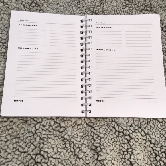 Personalized “A” Recipe Book Unused/Empty - Picture 3 of 6